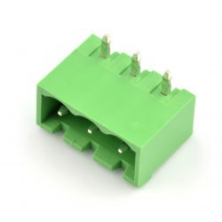 Stecker, 3-polige Montageleiste, Raster 5,08 mm, eckig, verdeckt