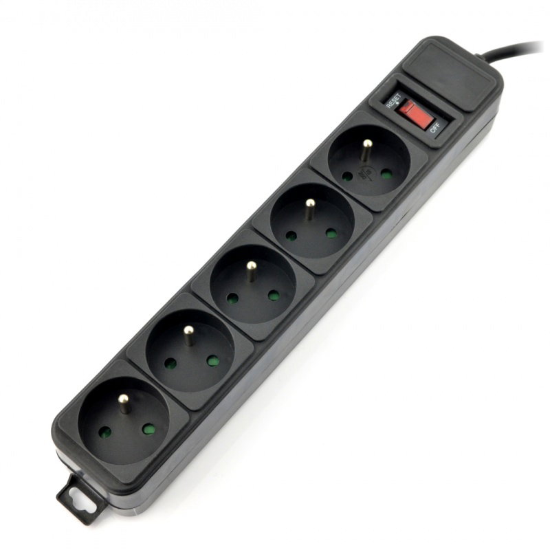 Steckdosenleiste mit Sicherheit Akyga AK-SP-05A schwarz - 5