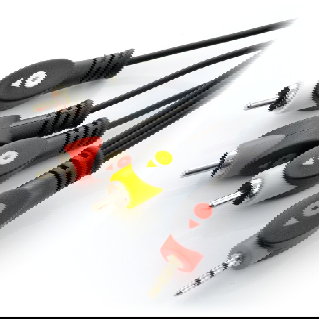 Klinke 3,5 mm 4-poliges Kabel - 3 x Cinch - 3 m