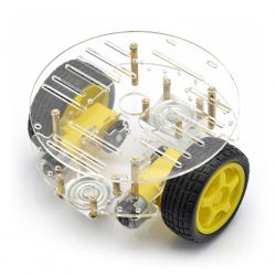 Chassis Round 2WD - 2-Rad-Roboter-Chassis mit DC-Antrieb