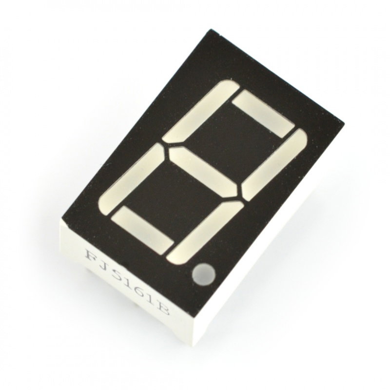 8-Segment-Anzeige x1 - 14 mm grün - Kathodenfaktor