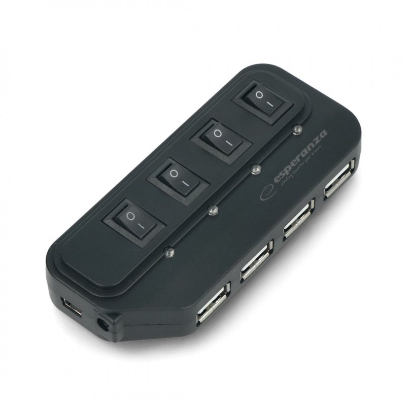 USB 2.0-Hub EA-127 4-Ports Esperanza mit Schaltern