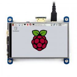 Resistiver IPS-Touchscreen LCD 4 '' 800x480px HDMI + GPIO für