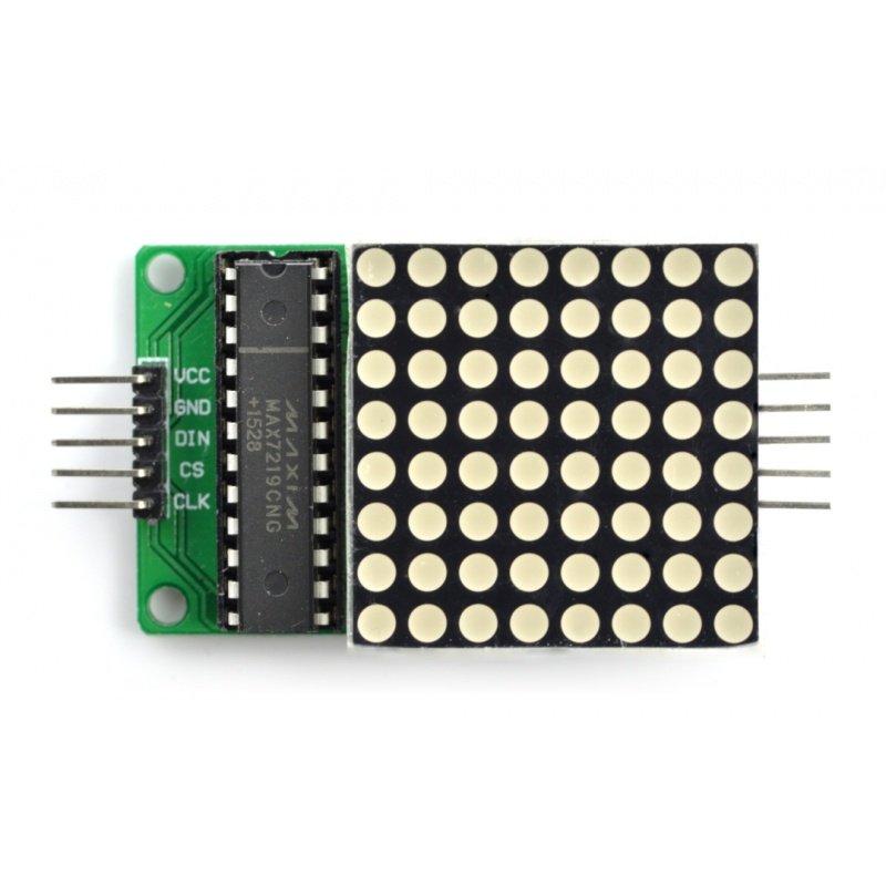 LED-Matrix 8x8 + Treiber MAX7219 - klein 32x32mm