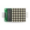 LED-Matrix 8x8 + Treiber MAX7219 - klein 32x32mm - zdjęcie 2