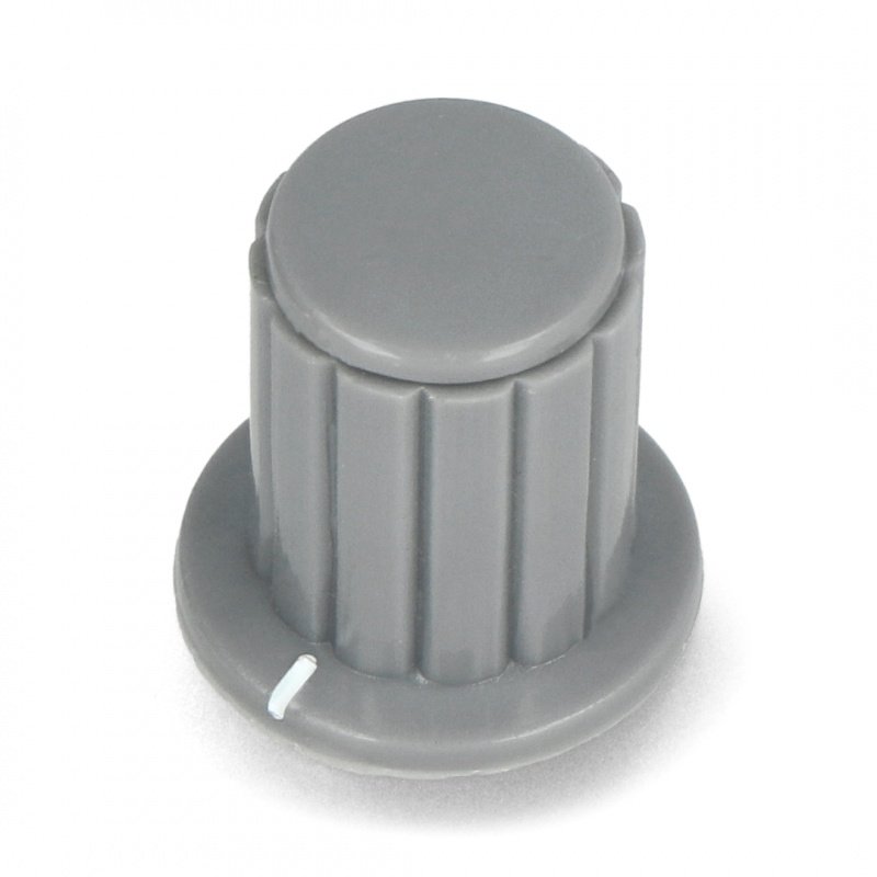 Potentiometerknopf verdreht grau - 4 / 12mm