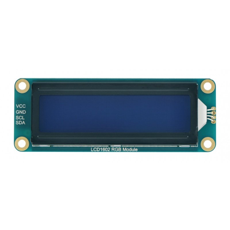 LCD1602 I2C Display 2x16 Zeichen - Farbe - RGB Waveshare 19537