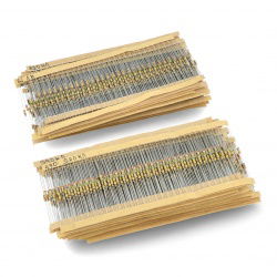 Satz von 1 / 4W THT-Widerständen beschrieben - 2640St.