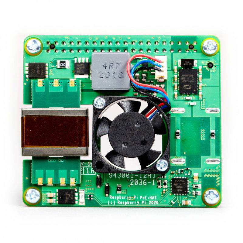 Raspberry Pi PoE+ HAT - Power over Ethernet für Raspberry Pi
