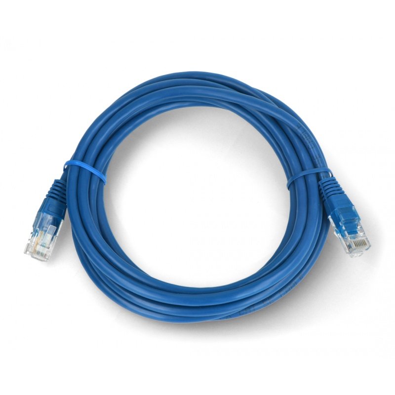 Ethernet-Patchkabel UTP 5e 3m - blau