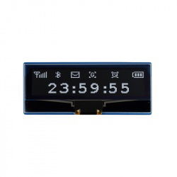 OLED-Display 2,23 '' 128x32px - SPI / I2C - schwarz und weiß -