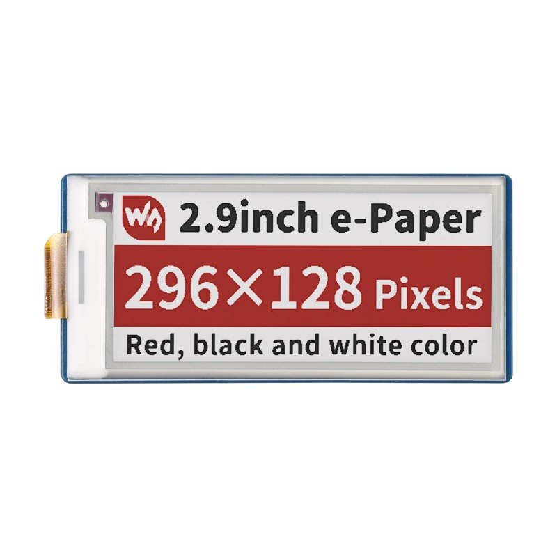 Display E-Paper E-Ink 2,9 '' 296x128px - SPI - 3 Farben - für