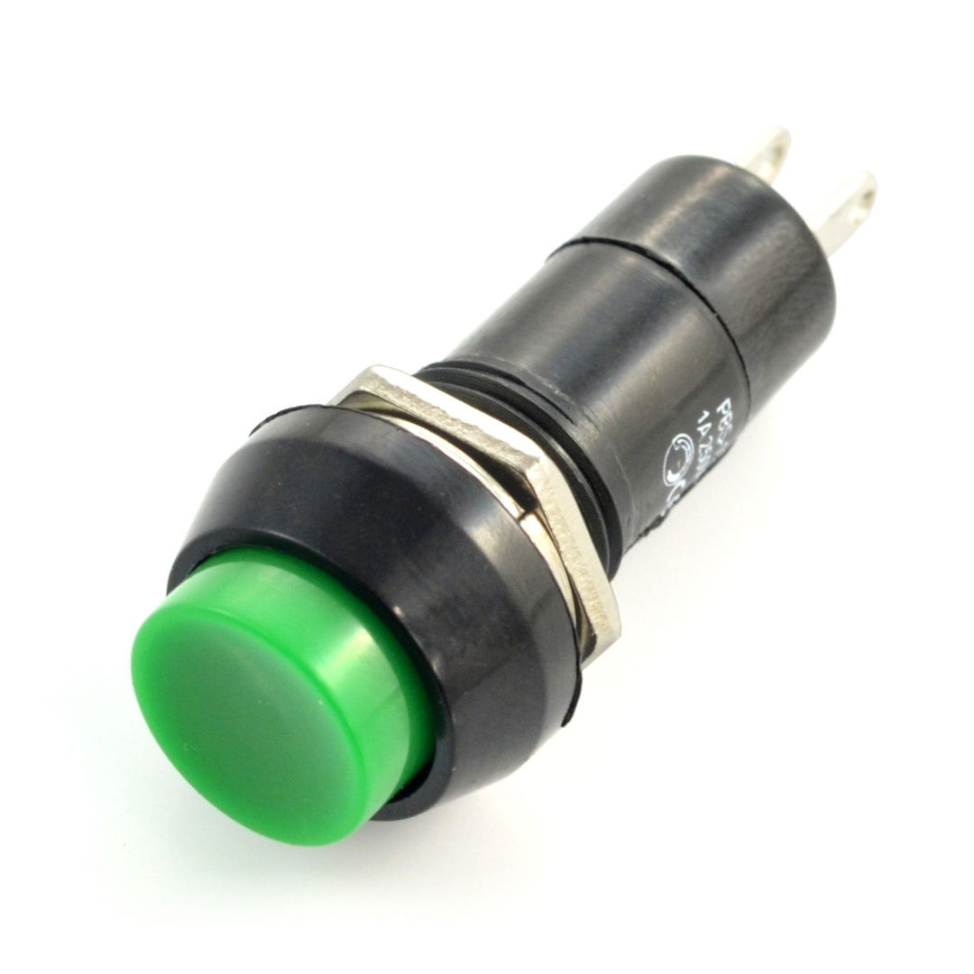 EIN-AUS-Schalter PBS 11A, rund 250V / 1A - grün