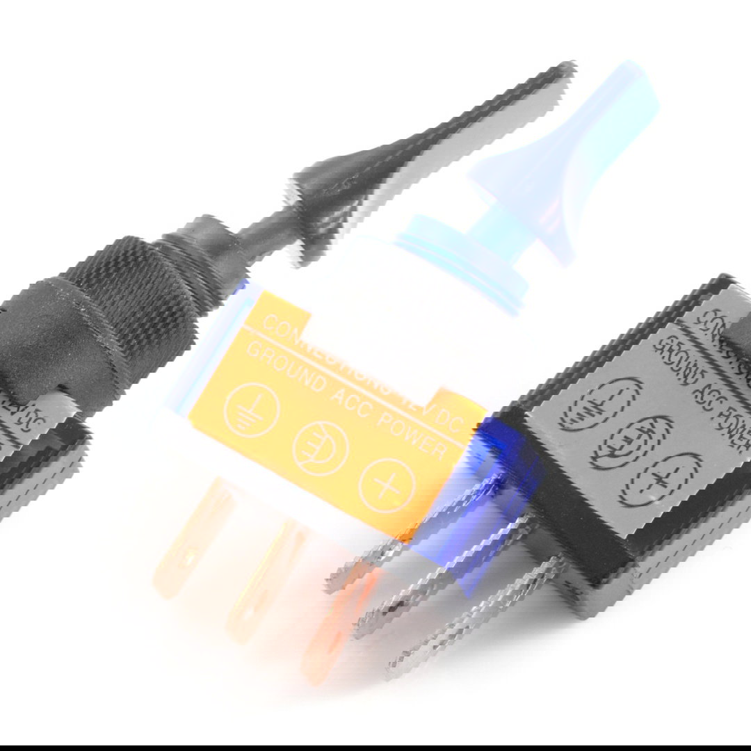 EIN-AUS-Schalter ASW-14D 12V / 20A beleuchtet - blau