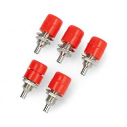 Bananenbuchse - rot - 4mm - 5St