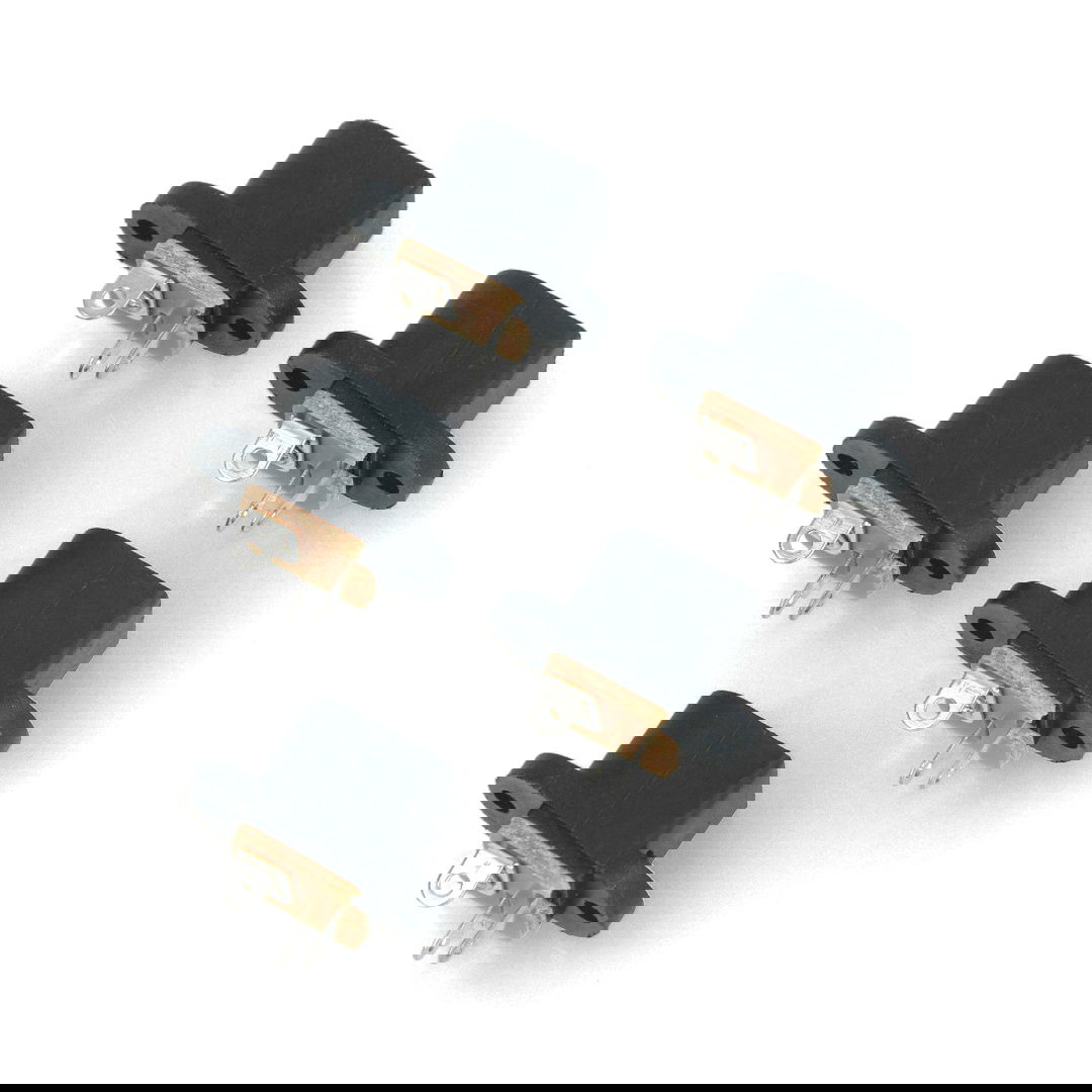 DC 5,5 x 2,1mm Buchse für das Gehäuse - geschraubt - 5 Stk.