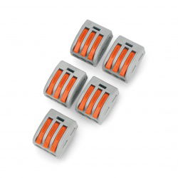 3-poliger Elektrowürfel 32A / 400V - PCT-213 - orange - 5 Stk.