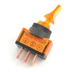 EIN-AUS-Schalter ASW-14D 12V / 20A beleuchtet - orange