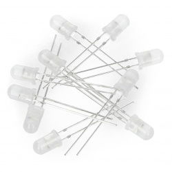 LED - 5mm weiß blinkend - 10St