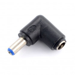 Winkeladapter Stecker/Buchse DC 5,5/2,1mm