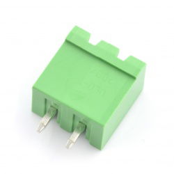 Stecker, 2-polige Montageleiste, Raster 5,08 mm, vertikal