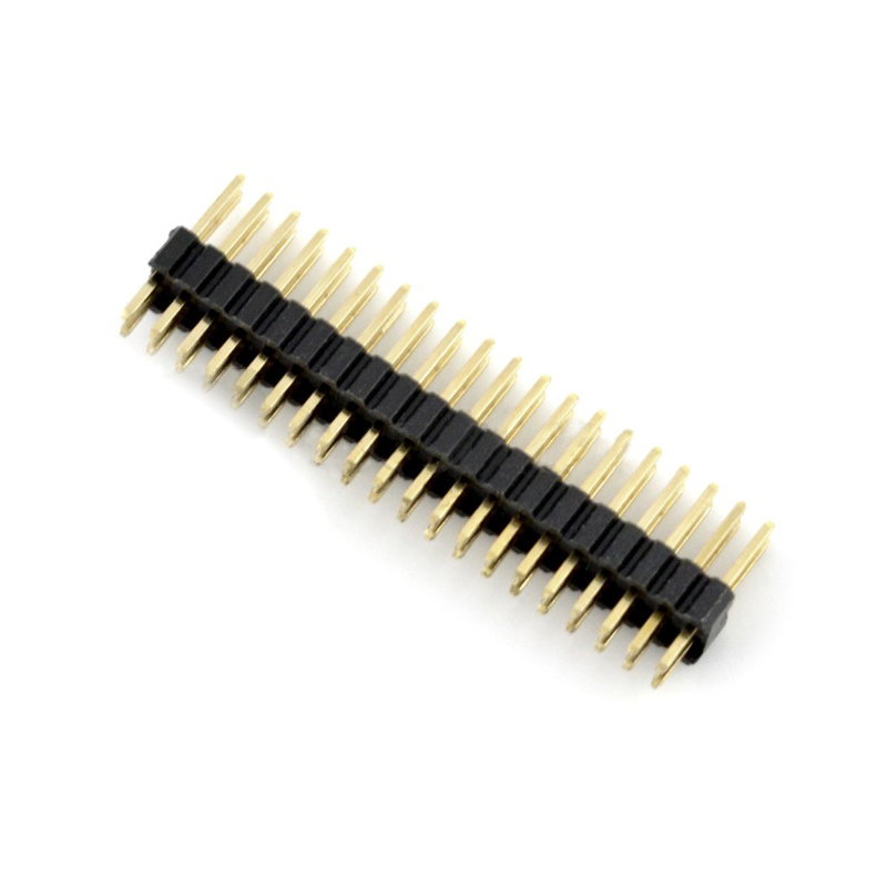 2x20 Goldpin Stecker, gerade 2,54mm Raster - Raspberry Pi