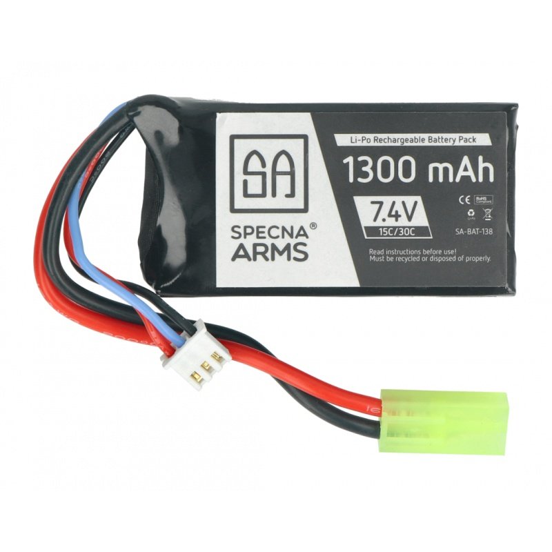 Batterie Li-Pol Specna ARMS 1300mAh 15C / 30C 2S 7,4V - Tamiya
