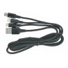 3-in-1-USB-Typ-A-Kabel – microUSB, USB-Typ-C, Lightning – - zdjęcie 4