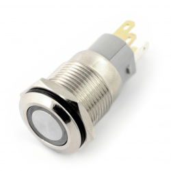 Bistabiler ON-OFF Schalter - PBW-16AP - 2A / 250V - flach rot