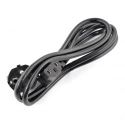 Computer-IEC-Netzkabel - abgewinkelt - Akyga - 1,5 m