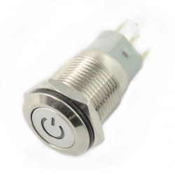 Monostabiler EIN-AUS-Schalter - PBW-16BPW - 2A 250V - flach