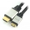 HDMI Blow Silver-Kabel – miniHDMI – 1,5 m lang - zdjęcie 1