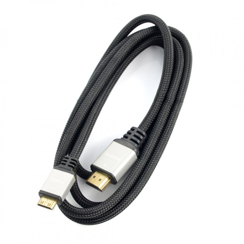 HDMI Blow Silver-Kabel – miniHDMI – 1,5 m lang
