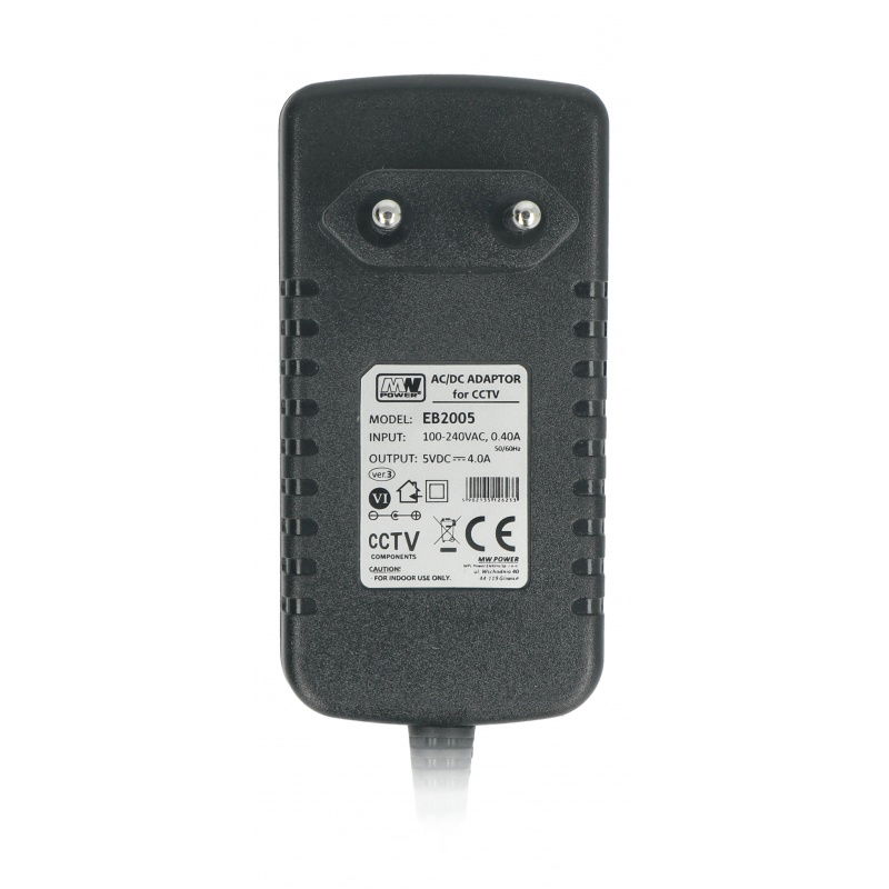 5V / 4A Schaltnetzteil - DC 5,5 / 2,1mm Stecker