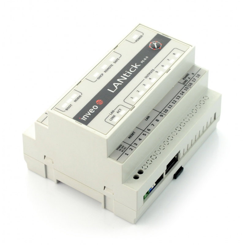 Inveo LanTick Pro PE-8-0 - IoT-Relaismodul, das über das