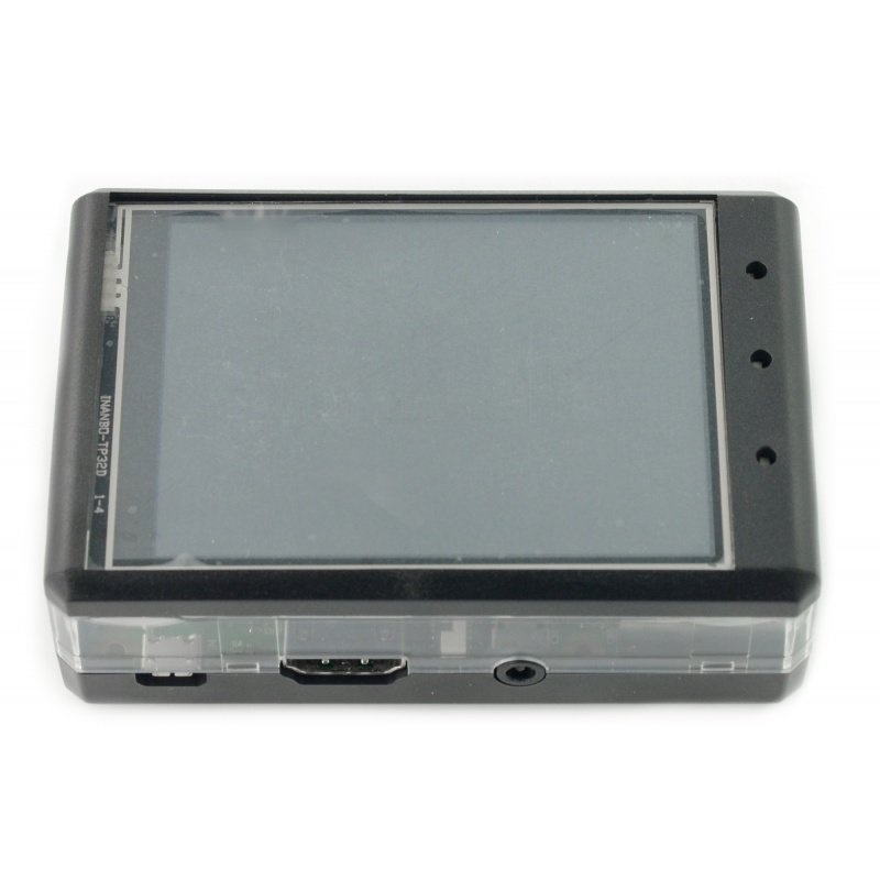 Gehäuse für Raspberry Pi und 3.2 LCD-Bildschirm - schwarz