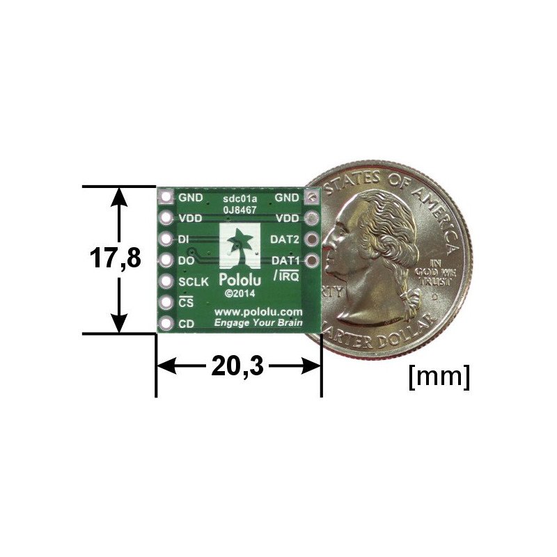 MicroSD-Kartenlesemodul - Pololu 2597