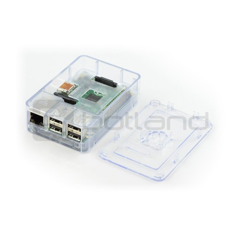 Raspberry Pi Model 3B / 2B RS Pro Gehäuse - transparent mit