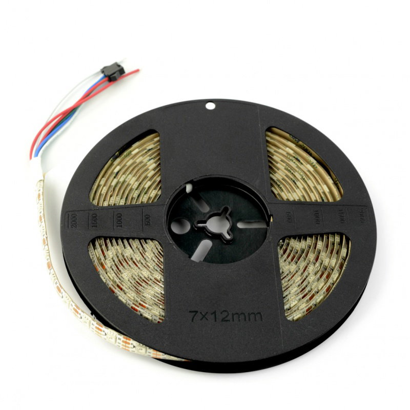 RGB-LED-Streifen WS2813 - digital, adressiert - IP65 60 LED /