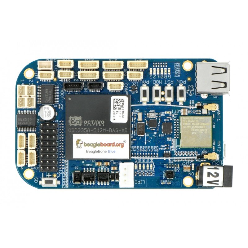 BeagleBone Blue 1 GHz, 512 MB RAM + 4 GB Flash, WiFi, Bluetooth