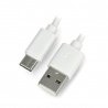 USB 3.0-Kabel, Typ C, 1,5 m Esperanza EB226W - weißes Geflecht - zdjęcie 1