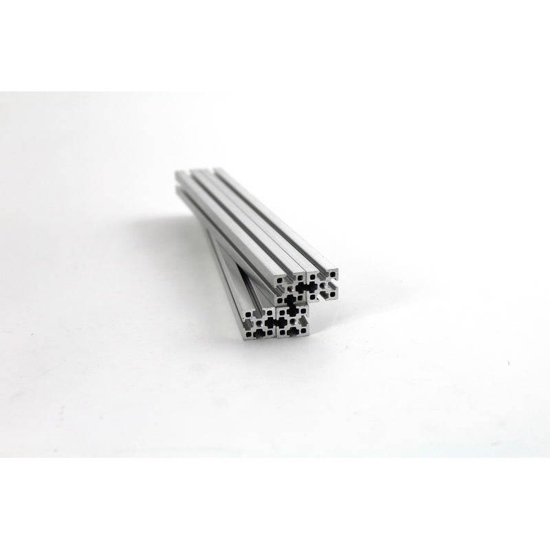 Satz Aluminiumprofile VORON 0 eloxiert silber 1515 100mm / 200mm