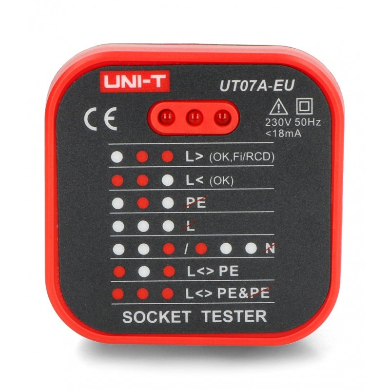 230V Steckdosentester - Uni-T UT07A-EU