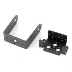 Servohalter aus Aluminium - schwarz