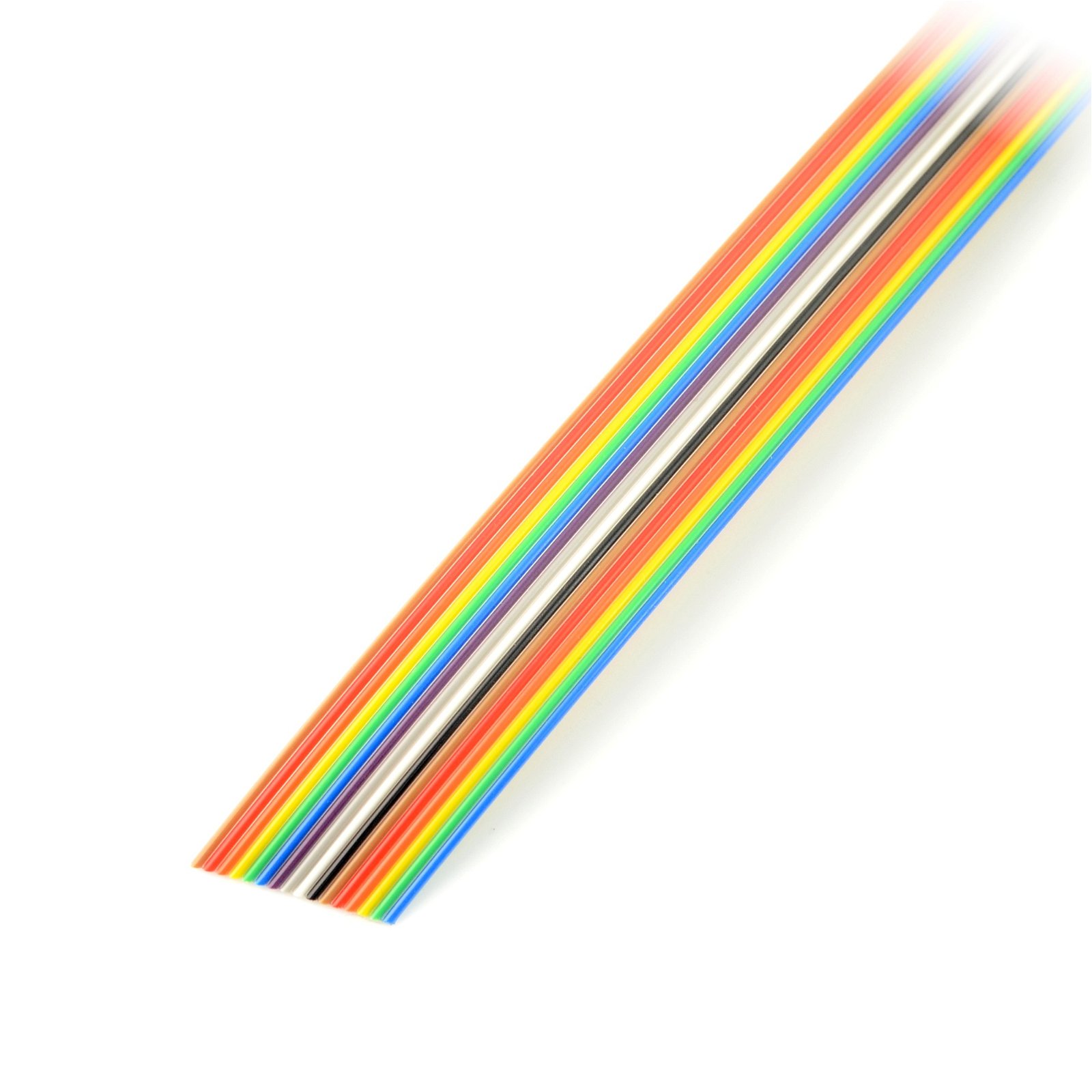 16-farbiges IDC-Flachbandkabel, 1,27-mm-Raster – 30,5-m-Rolle