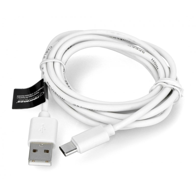 USB 3.0-Kabel, Typ C, 2 m Esperanza EB228W - weißes Geflecht