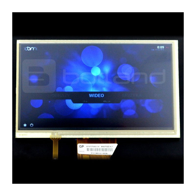 7'' 1024x600 TFT Touchscreen mit Netzteil für Raspberry Pi