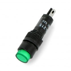 12-V-DC-Anzeige - 8 mm - grün