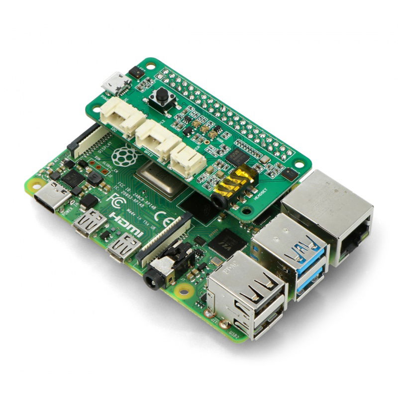 ReSpeaker v1.1 für Raspberry Pi - Modul mit 2 Mikrofonen -