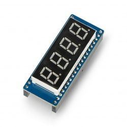 8-Segment-Anzeige x4 - rot - SPI - für Raspberry Pi Pico -